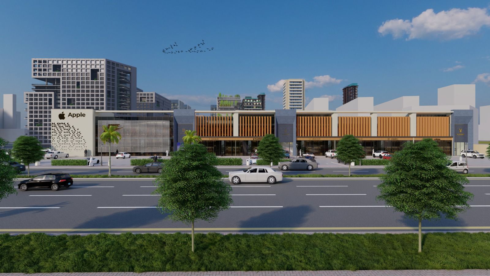 تصميم مشروع أورا بلازا التجاري